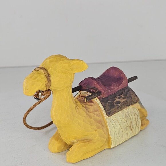 Camel Figurine With Saddle & Rope Halter Resin Nativity Animal Christmas - Picture 8 of 8